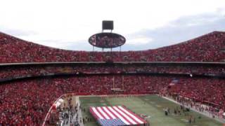 B2 Bomber Flyover Chiefs vs Ravens Playoffs [upl. by Einolem]