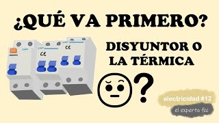 CONECTAR el DIFERENCIAL antes que el TERMOMAGNETICO ¿QUE VA PRIMERO ¿DISYUNTOR O LA TERMICA [upl. by Xilef]