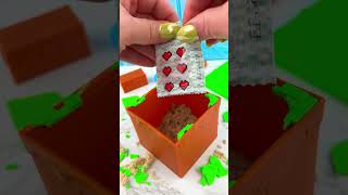 Minecraft Treasure X Block Unboxing Satisfying Video ASMR ❤️shorts asmr [upl. by Analad]