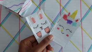 DIY CUTE NOTEBOOKS MINI NOTEBOOKS  SCHOOL SUPPLIES FOR KIDS STEP BY STEP  ONE SHEET OF PAPER [upl. by Anaiq]