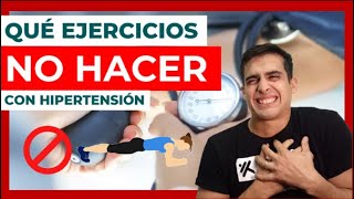 ❌EJERCICIOS CONTRAINDICADOS para HIPERTENSOS [upl. by Enelam]