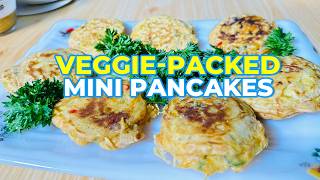 How to Make Mini Savory Pancakes with Veggie Filling [upl. by Prakash]