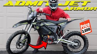 NEW CHEAP 85 MPH Electric Dirt Bike With GEARS  INSANE Admit Jet Armor [upl. by Atalie]