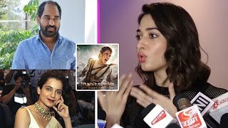 Actress Tamanna Bhatia Reacts On Manikarnika Controversy At F2 Screening  Krish  Kangana  TFPC [upl. by Neeli]