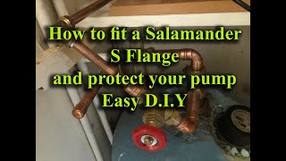 Salamander S Flange fitting to protect a shower pump full DIY [upl. by Ern37]