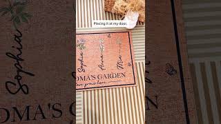 Grandma‘s Garden  Personalized Doormat [upl. by Aydne]