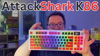 Attack Shark K86  Botei os teclados premium de lado e usei esse por 1 semana será que ainda gosto [upl. by Benoit]