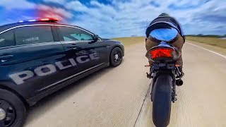 INTENSE POLICE vs BIKER CHASE  HORRIFIC EPIC amp CRAZY MOTORCYCLE MOMENTS  Ep 139 [upl. by Ahsinra]