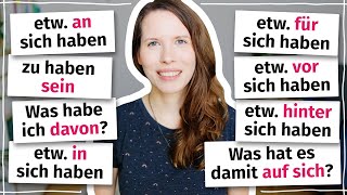 10 wichtige Ausdrücke mit „haben“ Deutsch B2 C1 [upl. by Oiracam]