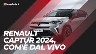 Renault Captur 2024 anteprima  Comè dal vivo più tech e cè il MildHybrid [upl. by Thomasa989]