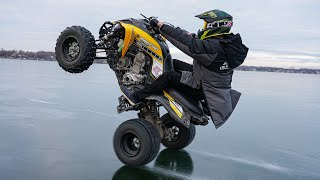 Quad Wheelies on Thin Ice [upl. by Quintessa]