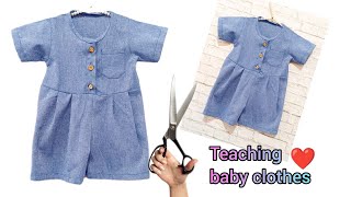 🌈Easy cutting and sewing of baby clothes Sew this baby dress in minutes [upl. by Ingeborg]