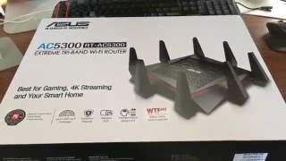 Asus AC5300 RTAC5300 Router Unboxing amp Setup [upl. by Dan]