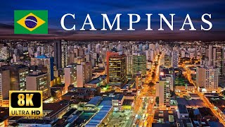 ▶️ CAMPINAS SP Brazil 🇧🇷  8K ULTRA HD  by Drone Footage [upl. by Wilbert]