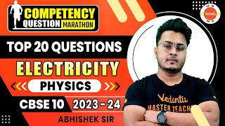 Top 20 Competency Based Questions from Electricity Class 10 Physics  CBSE Board Exam 2024 Revision [upl. by Christoph188]