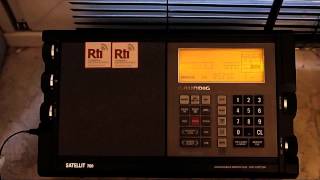 GRUNDIG SATELLIT 700 and SONY ICF 2001D2010  Voice of Indonesia German  9525 kHz [upl. by Sixela]