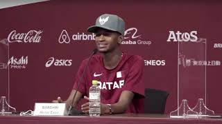 Gianmarco Tamberi and Mutaz Essa Barshim on sharing the Olympic gold medal in mens high jump [upl. by Mcdonald]