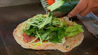 Shanghai Street Food  Breakfast Sandwich Wrap [upl. by Janet]