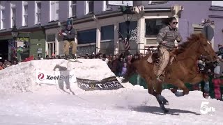 Ski Joring returns to the city of Leadville for its 76th year [upl. by Jamill]