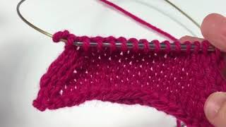 SSK knitting decrease tutorial [upl. by Buckley292]