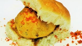 वडा पाव  Vada Pav Recipe by madhurasrecipe  Mumbai Vad Pav  How to make Batata Vada Chutney [upl. by Attiuqaj729]