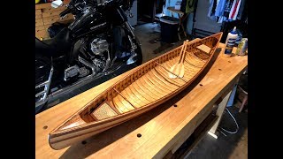 Wooden Model Canoe [upl. by Montford]