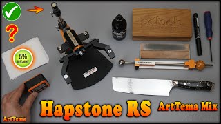 Compact knife sharpening system Hapstone RS  CBN stones PDTools  Knife Nakiri WAK VG10 [upl. by Rahman827]