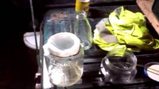 Distilling sulfuric acid from a car battery [upl. by Carolina]