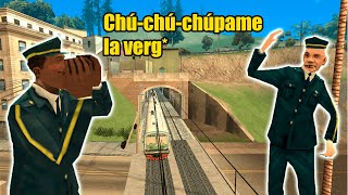 CJ Y El Tío Gilipollas Chambean En El Tren  GTA San Andreas Loquendo [upl. by Coppinger]