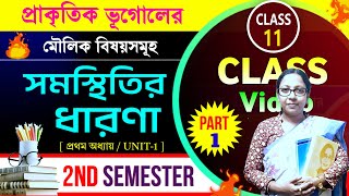 Class 11 Geography 2nd Semester Lesson 1📌সমস্থিতির ধারণা PART 1📌 Class XI Geography Chapter1 WBCHSE [upl. by Nwahshar]