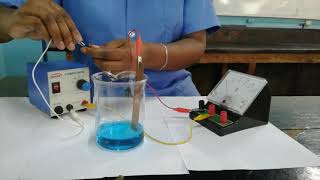 Electrolysis of CuSO₄₍aq₎ Using Copper Electrodes [upl. by Carbo361]