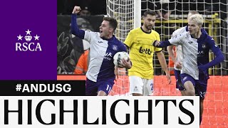 HIGHLIGHTS RSC Anderlecht  Union SaintGilloise  20232024 [upl. by Nyla]