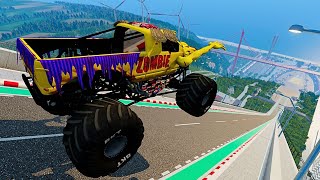 💀 Zombie Chaos on the Monster Jam Jump Ramp [upl. by Garihc]