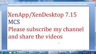 25XenDesktop 715 Update MCS VMs [upl. by Ahsinam]