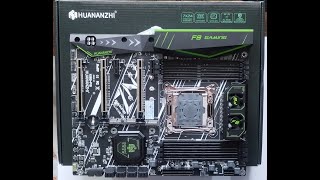 Материнская плата Huananzhi X99F8 v50  Распаковка и обзор [upl. by Refinnaj257]