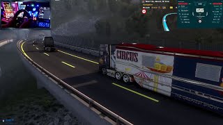 Caravan Circus Trailer The Greatest Show  Real Emergency Euro Truck Simulator 2 [upl. by Farrow]