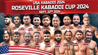 LIVE  Roseville Kabaddi Cup 2024  USA Kabaddi [upl. by Hauser694]