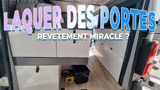 Comment laquer des portes ou un meuble comme chez ikea  un revêtement magique [upl. by Ahsatin]