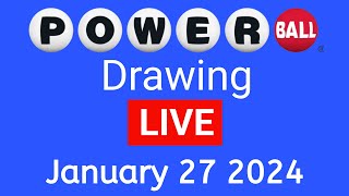 Powerball Drawing Live Results January 27 2024  powerBall drawing Live [upl. by Eillom]