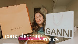 Ganni and Miista Shoes Haul amp Unboxing  Come Boxing Day shopping 📍Kings Road Chelsea [upl. by Ardnusal]