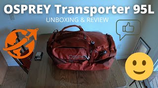 Osprey Transporter 95L Duffel Bag  Unboxing amp Review [upl. by Adikram552]