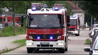 Brand im Schulzentrum Großübung der Jugendfeuerwehren in KarlsruheNeureut  50jähriges Jubiläum [upl. by Katrina382]