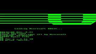 Osborne 1 running Microsoft BASIC emulated by MAME [upl. by Berthold]