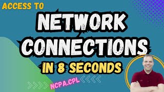 How to Open Network Connections in 8 Seconds  How to Find Network Connections [upl. by Necila]