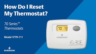 70 Series  1F79111  How Do I Reset My Thermostat [upl. by Tolecnal]