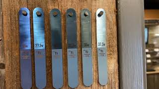 Titanium Anodization Part 1 Color Spectrum Chart [upl. by Salkin137]