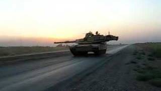 My M1A2 Abrams Tank firing in Iraq [upl. by Oedama]