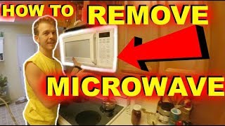 How To Remove Over Range Microwave Jonny DIY [upl. by Elaval]