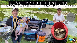 Live Match Fishing  Rookery Waters Ladies National [upl. by Nosirrag8]