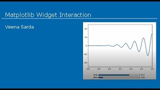 Matplotlib Widget Interaction [upl. by Enymzaj]